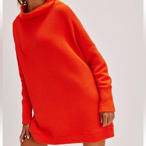 Free People Vibrant Orange Tunic